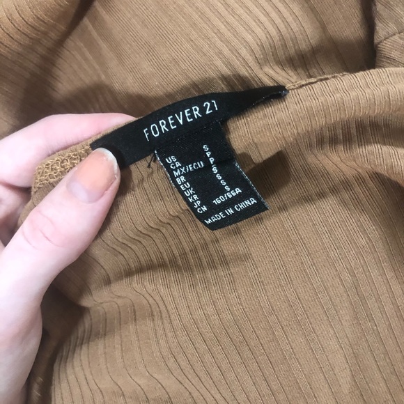 Mocha Brown Backless Mockneck Long Sleeve Bodysuit - Picture 9 of 10